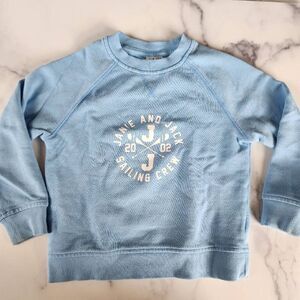 Janie & Jack sailing crew light blue crewneck sweatshirt kids unisex 4 year 2002